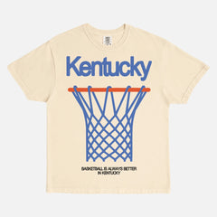 Comfort Colors Kentucky Wildcats off white graphic tee for college basketball streetwear fans