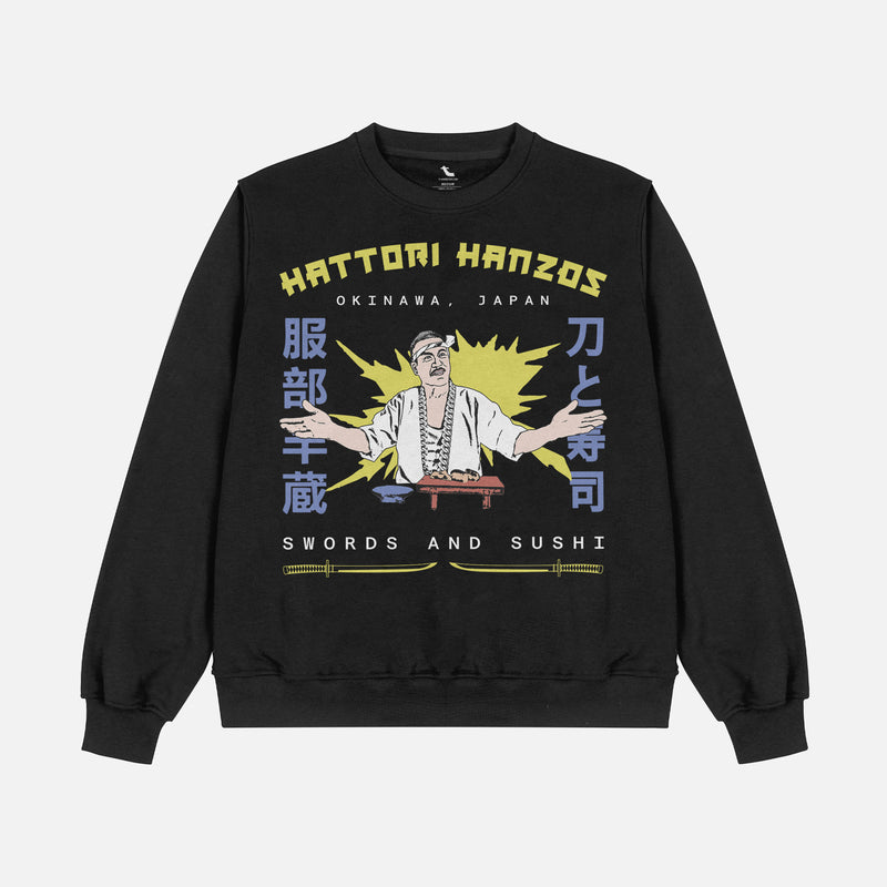 kill bill movie sweatshirt, retro quentin tarantino cult classic film apparel memroabilia for sale at Throwbacks