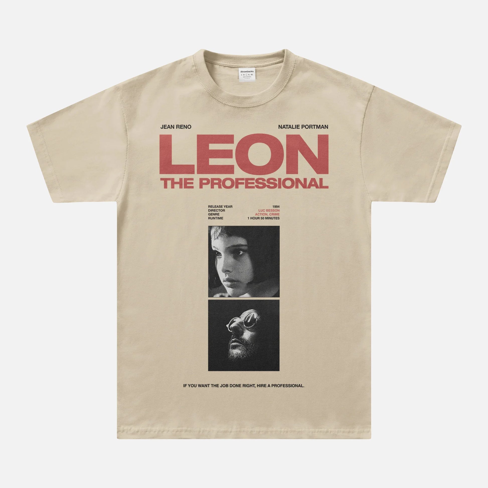 Beige Leon the Professional vintage 90's movie graphic tee shirt