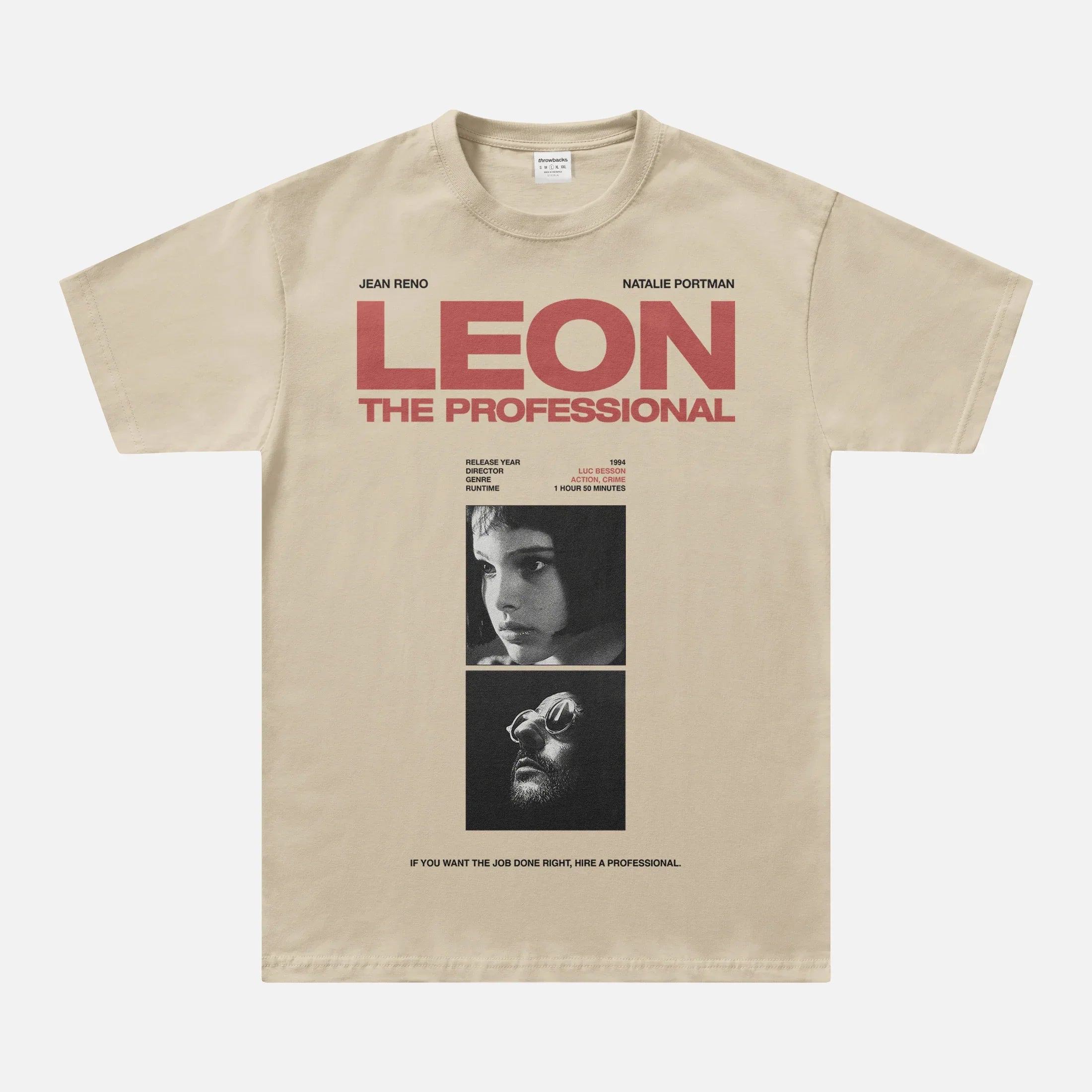 Beige Leon the Professional vintage 90's movie graphic tee shirt