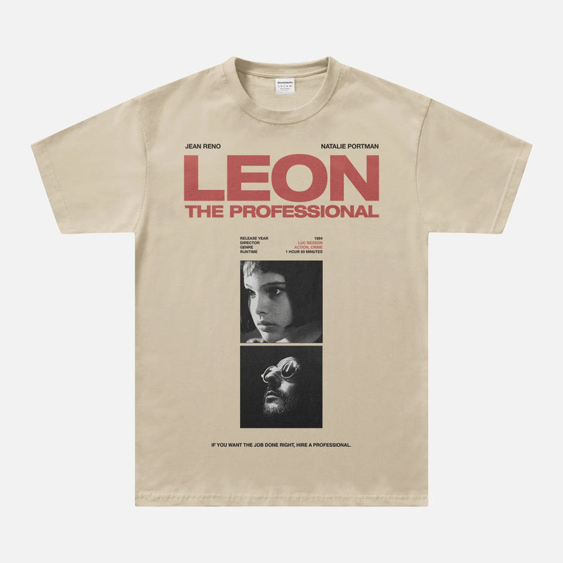 Beige Leon the Professional vintage 90's movie graphic tee shirt