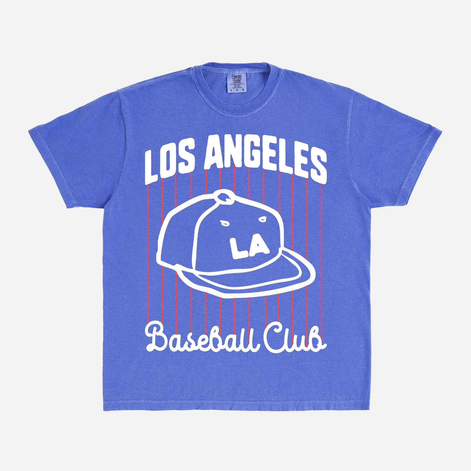 Retro LA Pinstripes Baseball Shirt