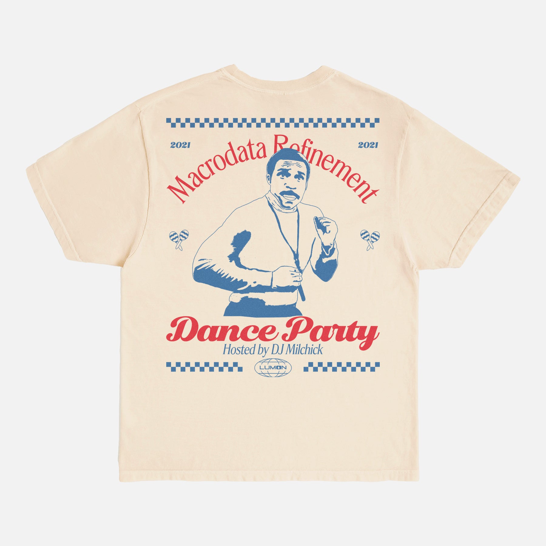 Funny Severance TV show graphic tee, Retro Lumon macrodata refinement dance party t-shirt for sale 