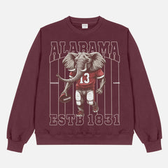 Vintage Alabama Elephant Mascot Heavyweight Crewneck sweatshirt