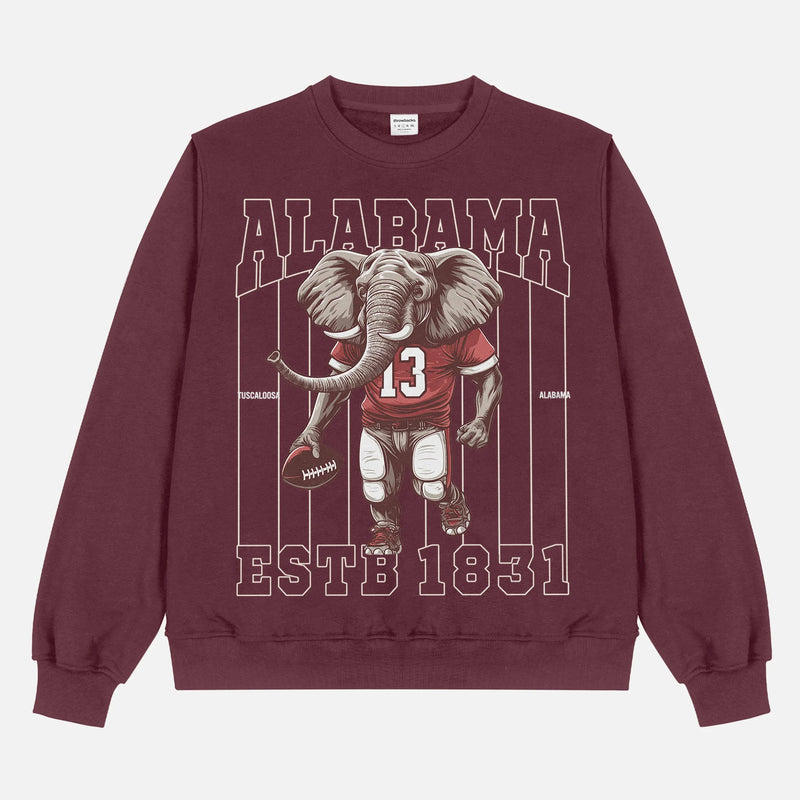 Vintage Alabama Elephant Mascot Heavyweight Crewneck sweatshirt