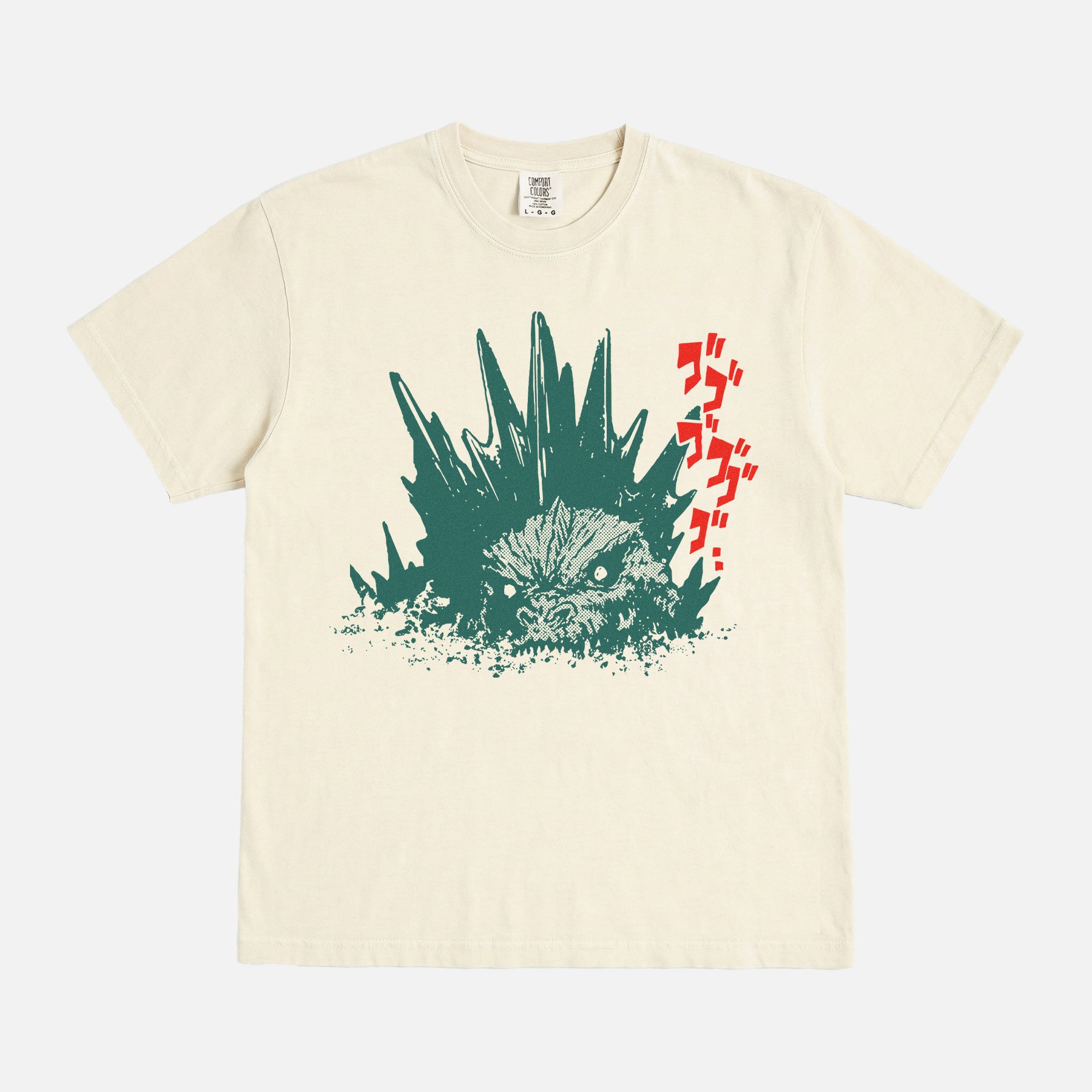 Godzilla Minus One t-shirt, grunge Japanese movie poster art graphic tee shirt