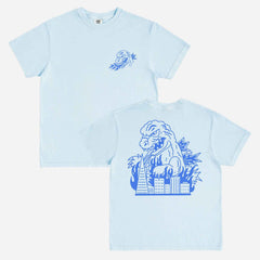 Minimal Godzilla Outline T-Shirt