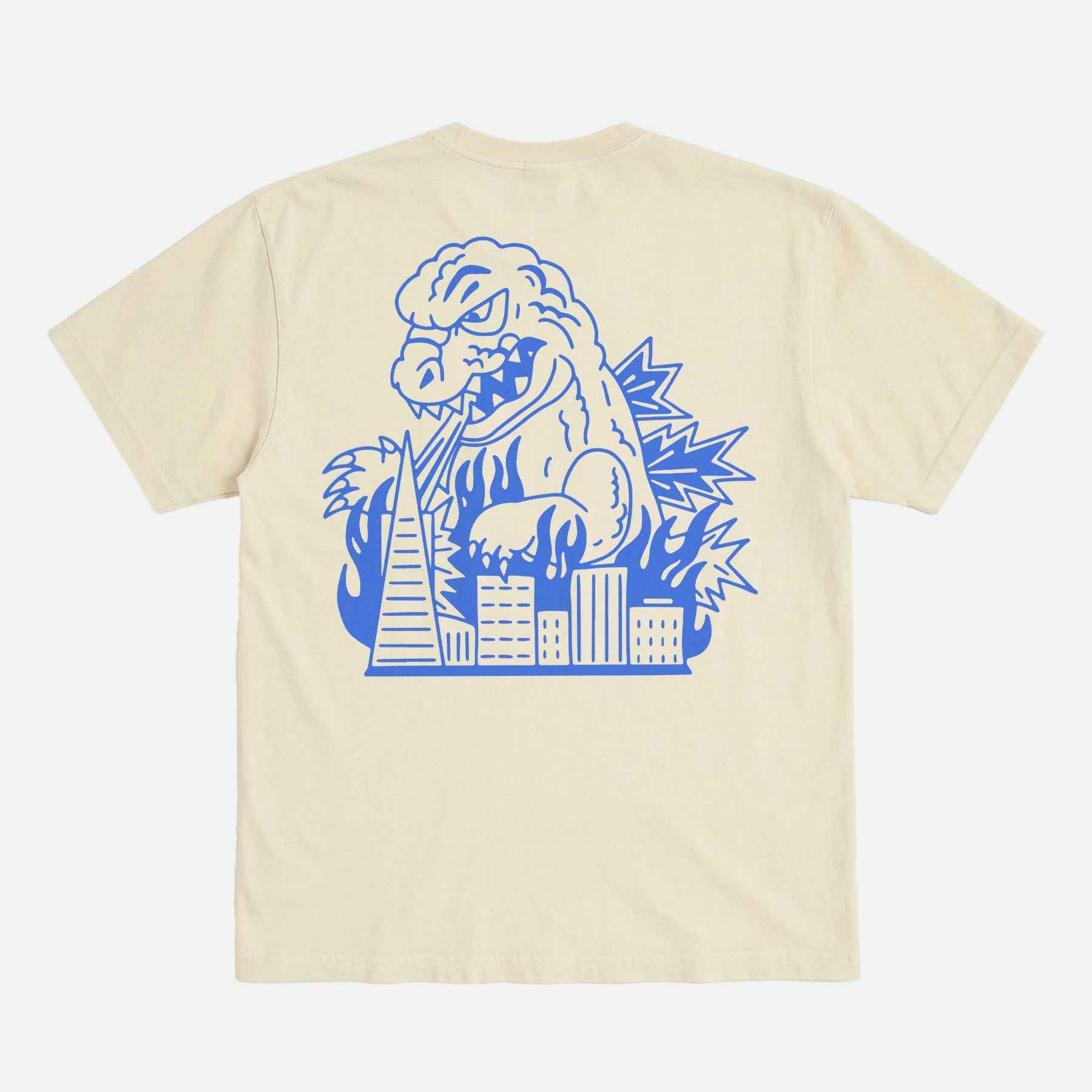 Minimal Godzilla Outline T-Shirt