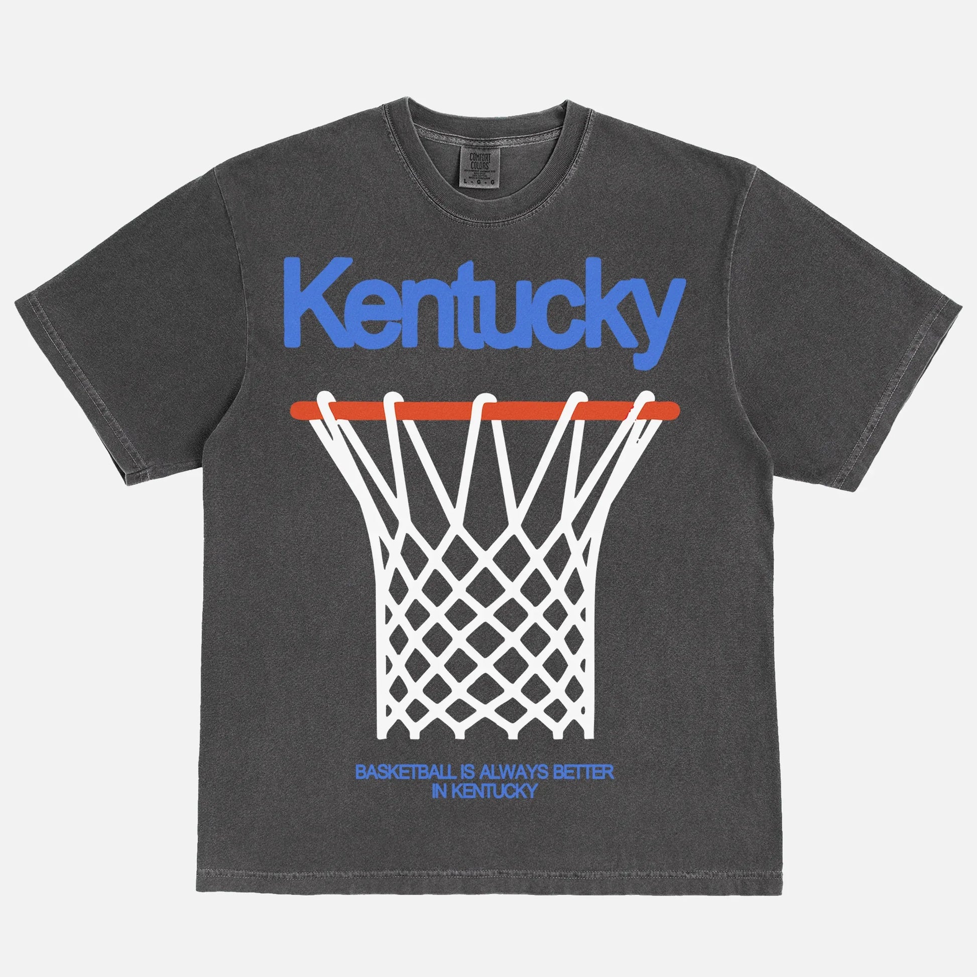 Comfort Colors Kentucky Wildcats distressed black vintage graphic tee for college basketball streetwear fans