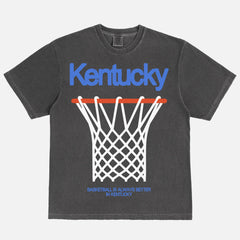 Comfort Colors Kentucky Wildcats distressed black vintage graphic tee for college basketball streetwear fans