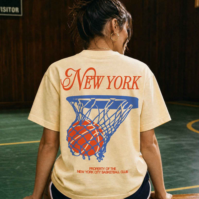 90's New York Basketball Graphic Tee