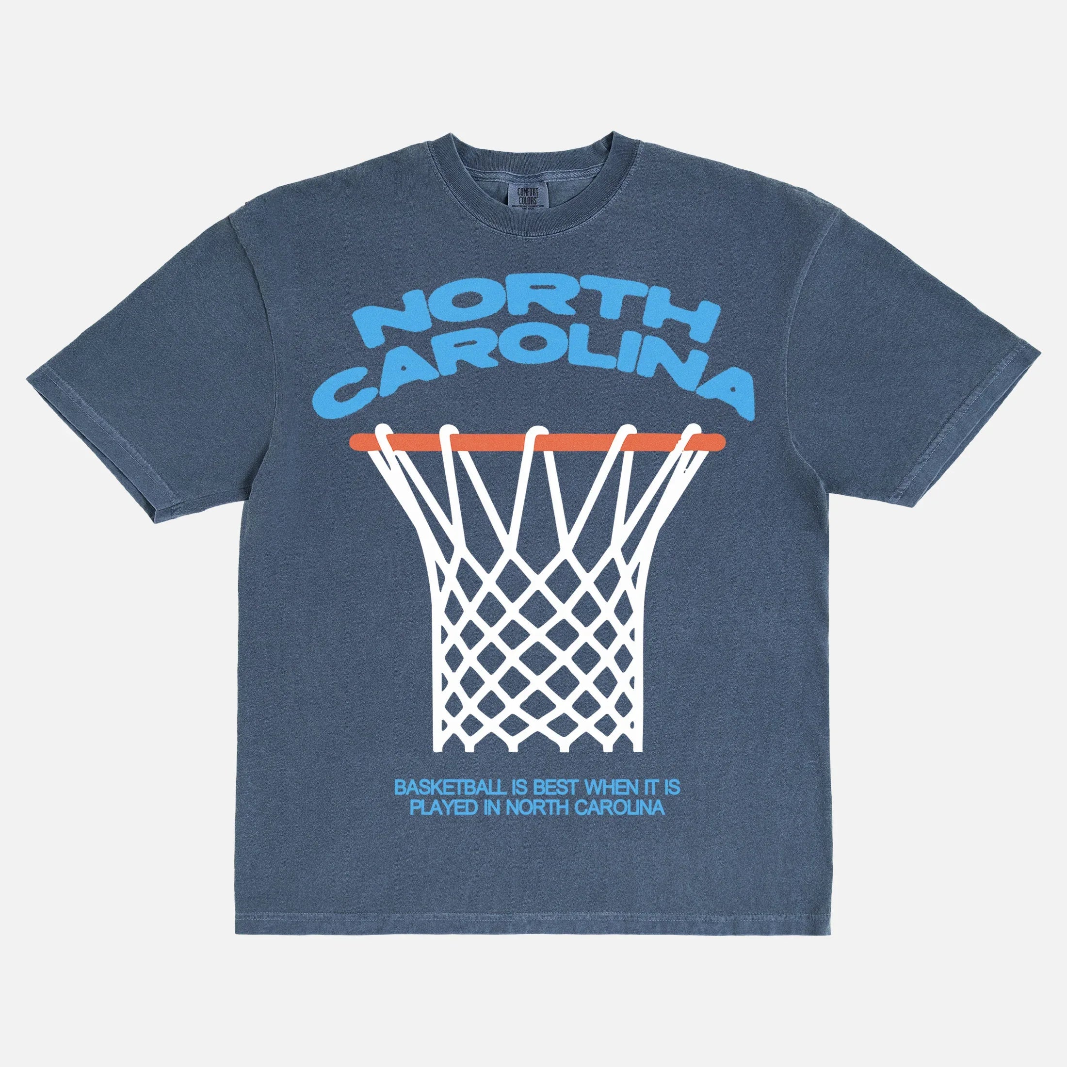 Cool UNC North Carolina Tar Heels College Basketball streetwear graphic tee shirt