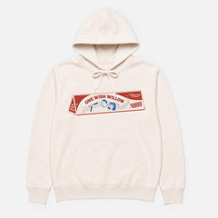 2026 Obsession horror Movie hoodie with one wish willow box logo on a unisex premium beige hooded sweatshirt