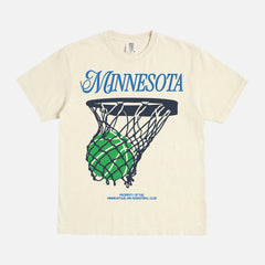 REtro Minnesota Timberwolves off white comfort colors basketball t-shirt