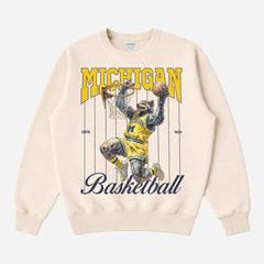 Michigan Basketball Pinstripes Sweatshirt