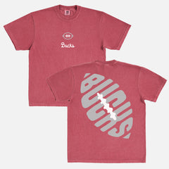 Cute vintage Ohio State college football shirt with with front and back print on unisex comfort colors graphic tee