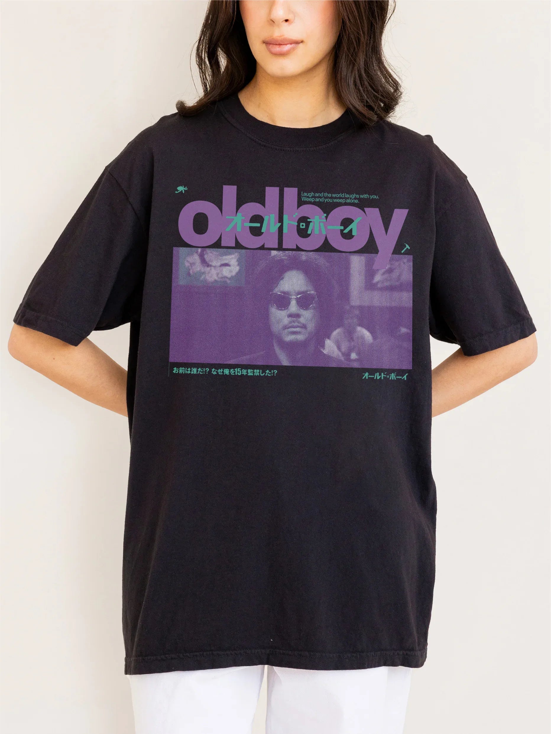 Oldboy 2003 Movie t-shirt, y2K style korean movie graphic tee 