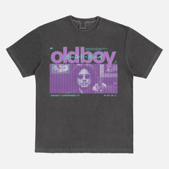 Retro Oldboy 2003 korean movie streetwear graphic t-shirt washed black comfort colors tee