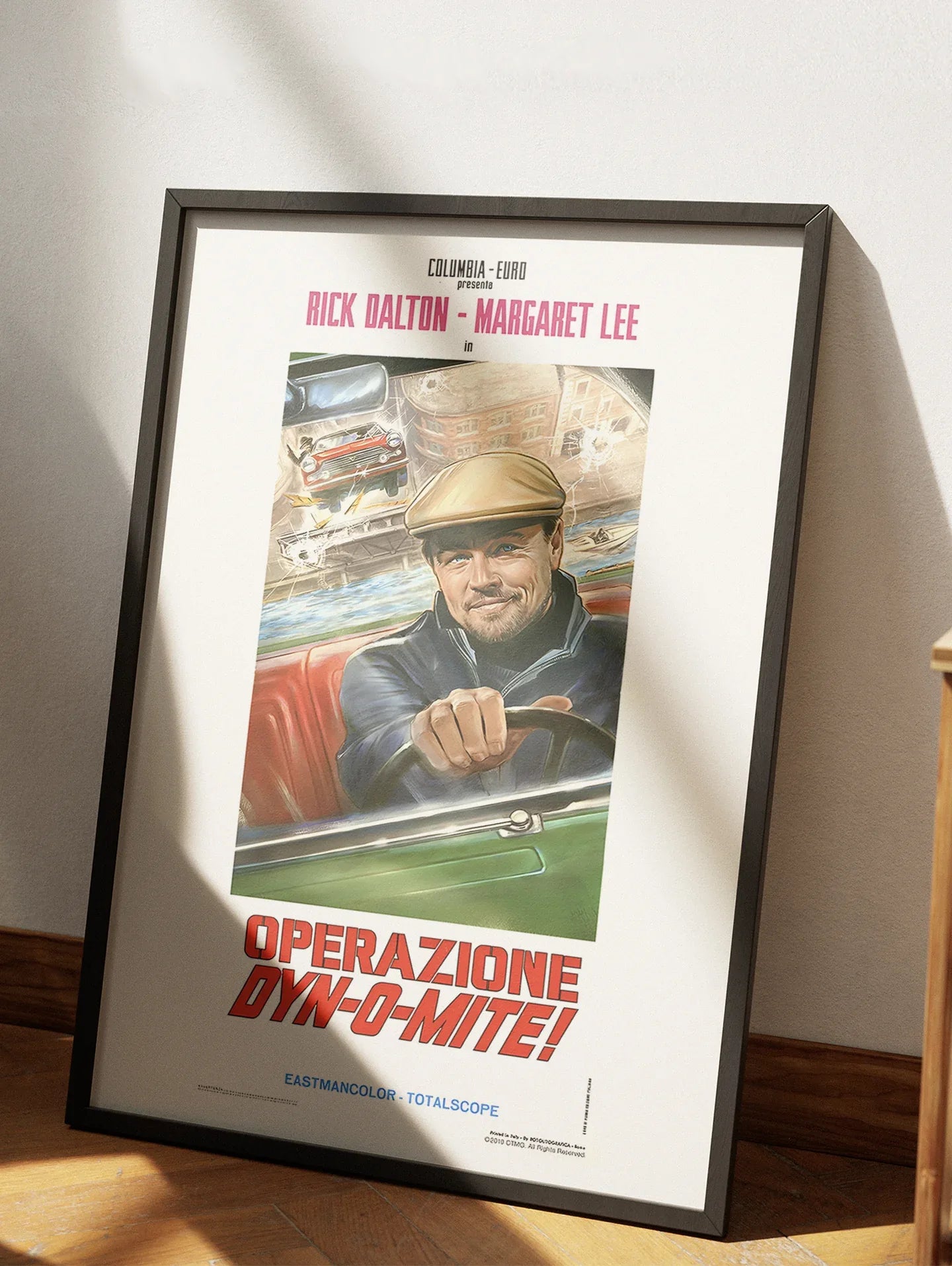 Once upon a Time in Hollywood Rick Dalton Operazione DYN-O-MITE Italian Movie Poster, framed or unframed, Quentin Tarantino film wall art print