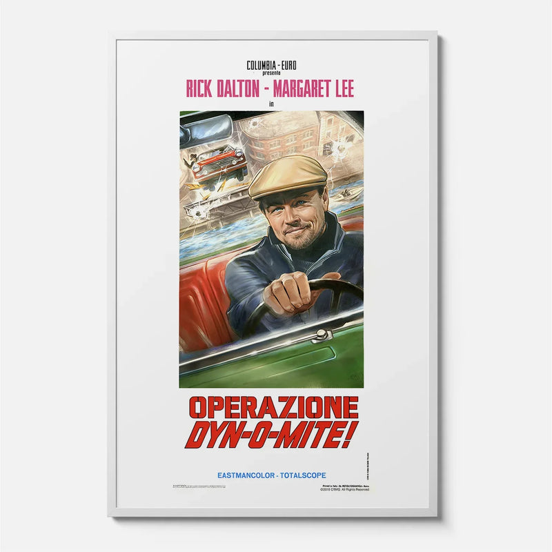 Once upon a Time in Hollywood Rick Dalton Operazione DYN-O-MITE Italian Movie Poster, framed or unframed, Quentin Tarantino film wall art print