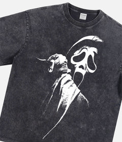 Original Scream 1996 graphic t-shirt, distressed heavyweight 90s horror movie streetwear graphic tee 