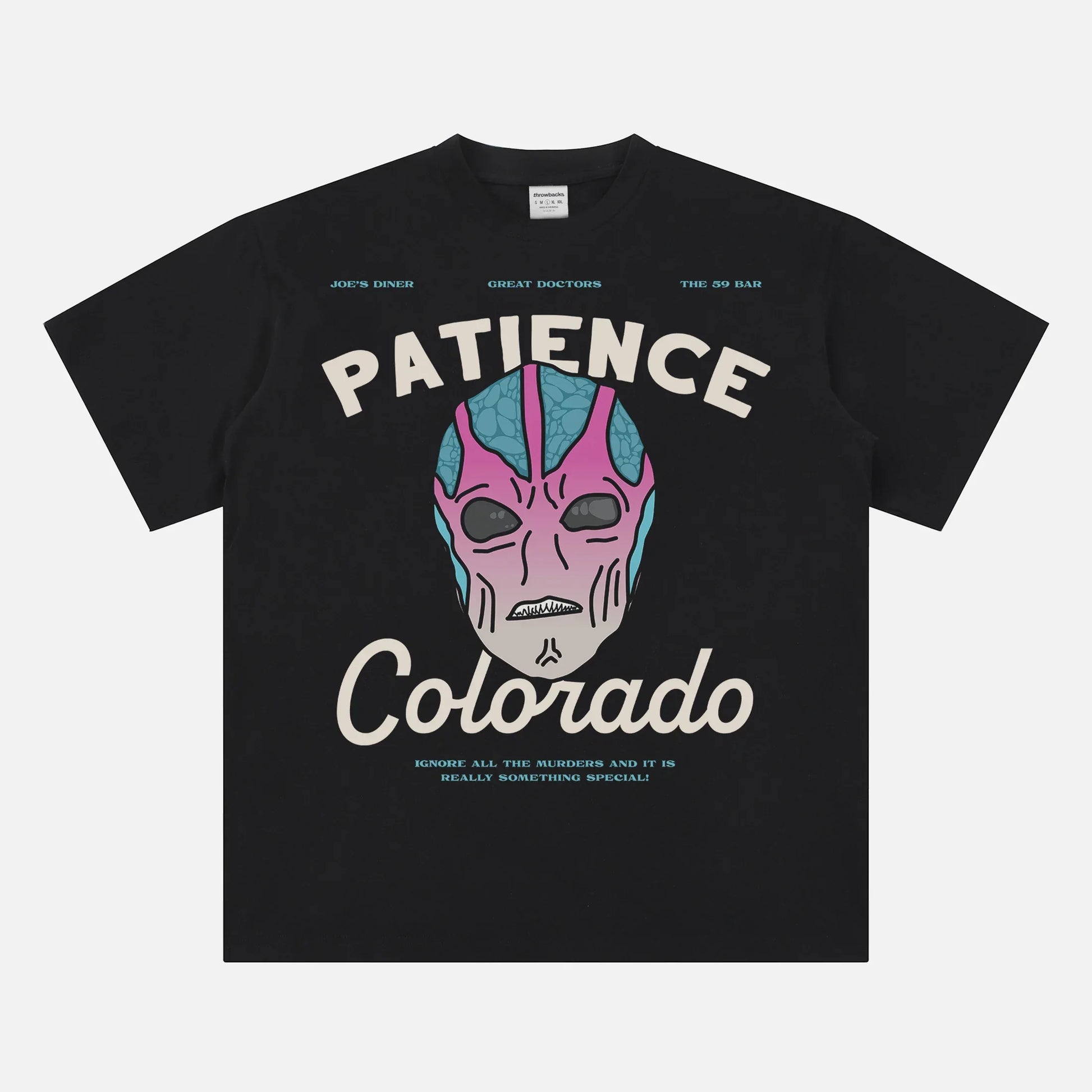 Funny Resident Alien Patience Colorado t-shirt, retro tv show graphic tee for men and women