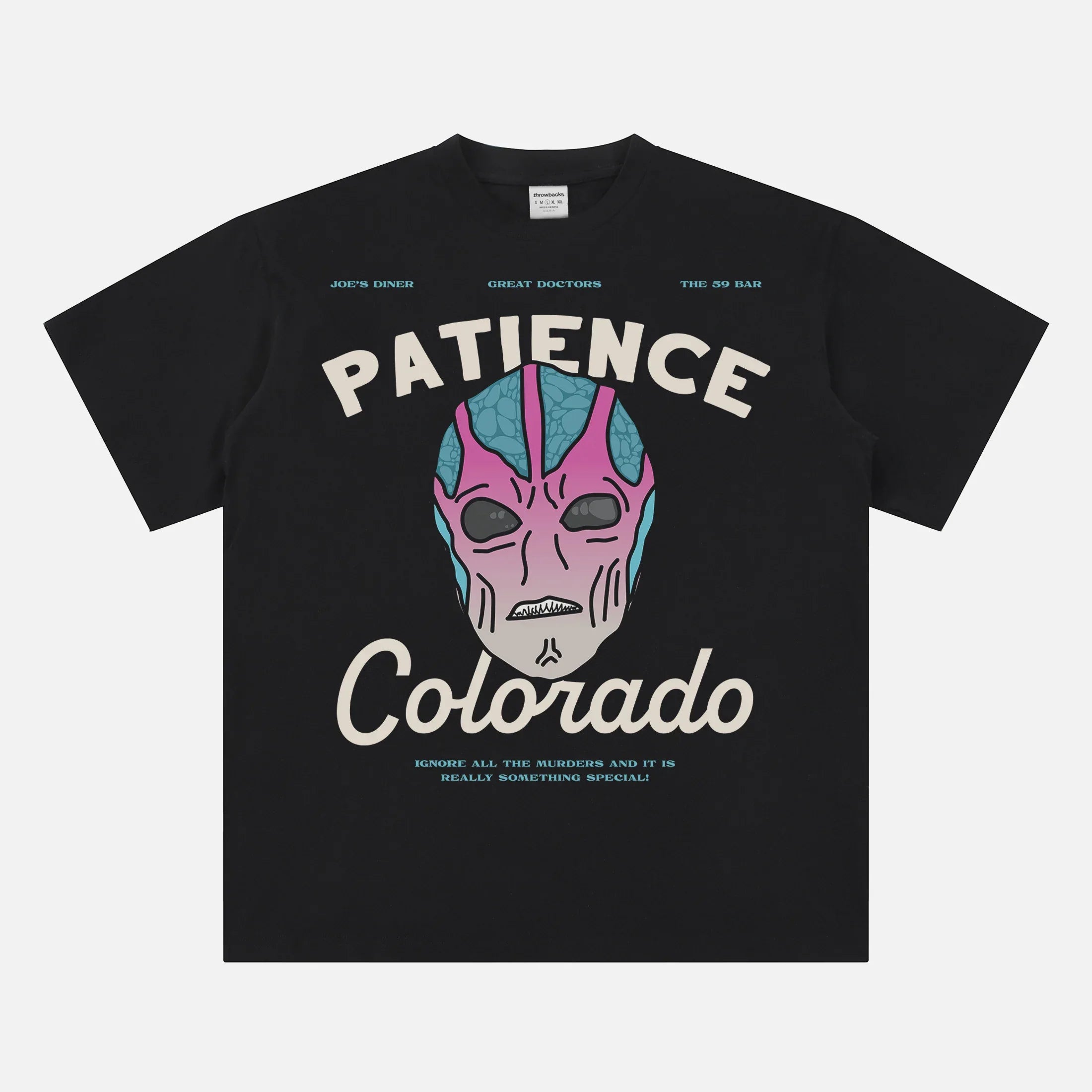 Funny Resident Alien Patience Colorado t-shirt, retro tv show graphic tee for men and women