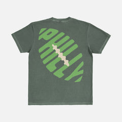 Retro unisex Philadelphia eagles washed distressed green graphic tee shirt with kelly green Philly football logo on front and back