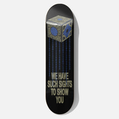 Hellraiser Movie skateboard, retro 80s horror movie pinhead lament configuration skate deck wall art collectable memorabilia