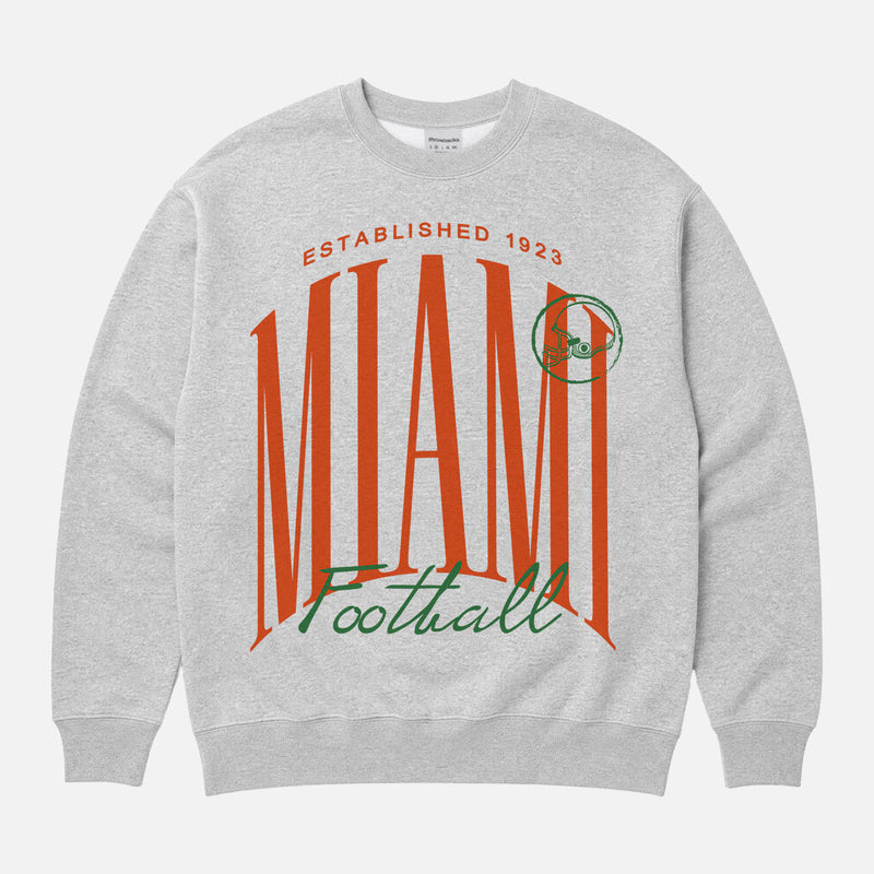 Cool old school Miami Hurricanes college football crewneck sweatshirt