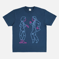 Pulp Fiction movie graphic tee with Neon Vincent & Mia Twist T-Shirt