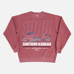 Akira anime sweatshirt, retro oversized faded washed red manga movie crewneck for sale online