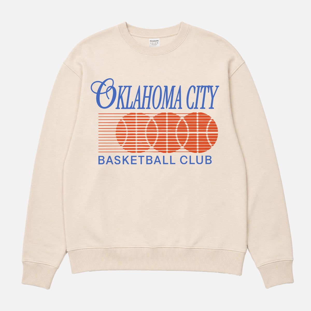 Oklahoma City Thunder NBA 90s basketball crewneck sweatshirt