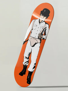 A Clockwork Orange skate deck, retro movie skateboard wall art home decor memorabilia for Stanley Kubrick fans