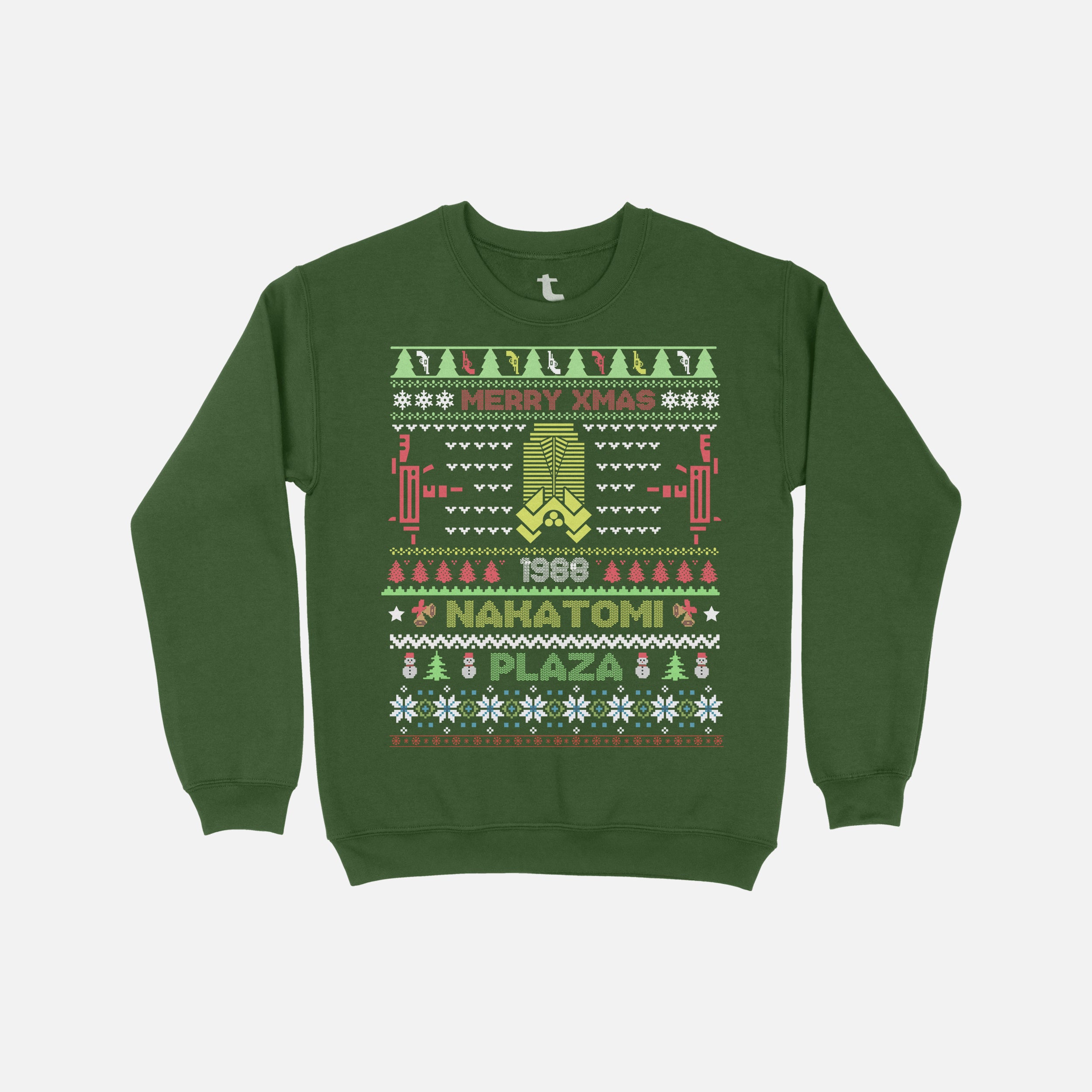 8 Bit Nakatomi Christmas Party Sweater
