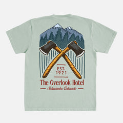 The overlook hotel Comfort Colors graphic tee, Staley Kubrick's the shining 80s horror movie t-shirt 