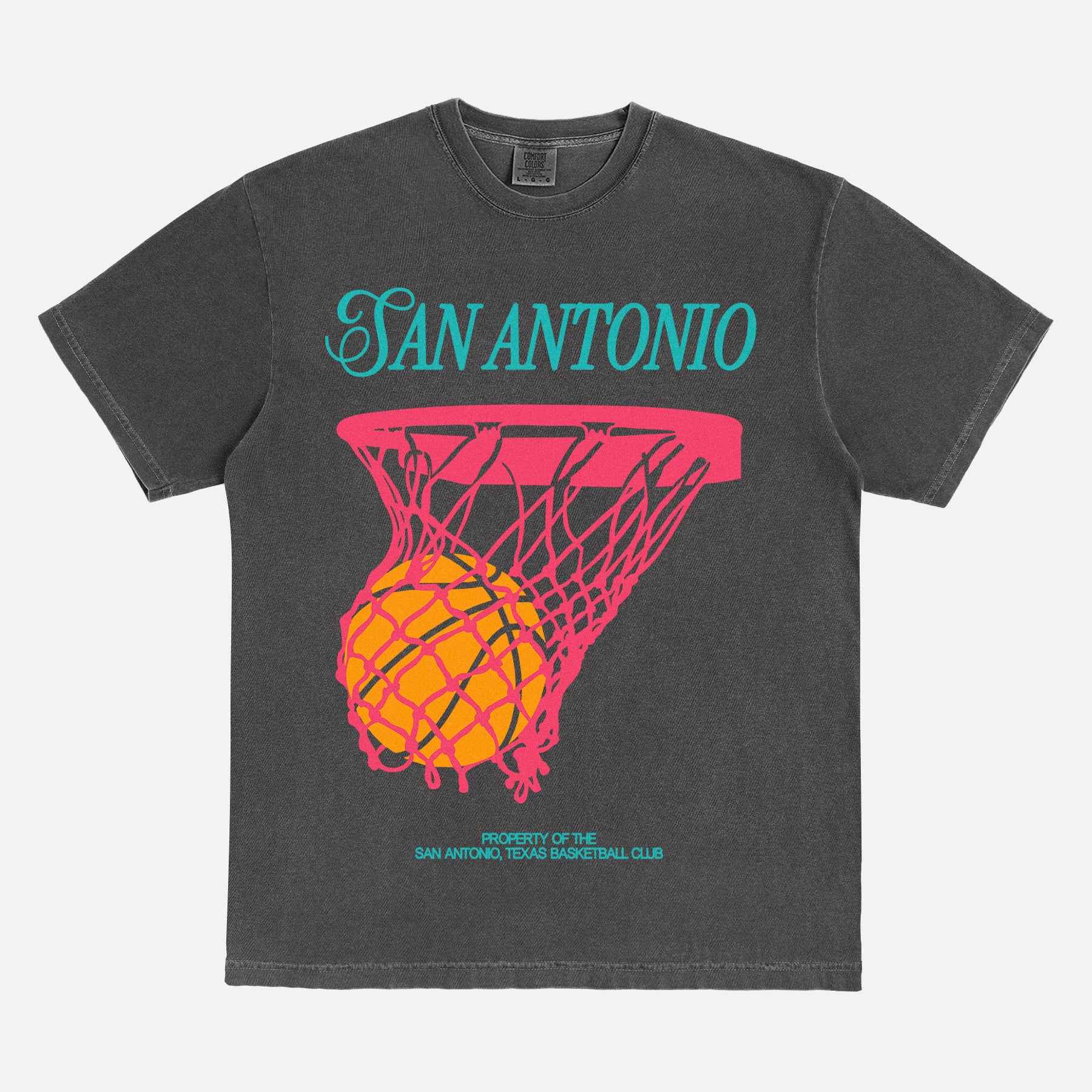 San Antonio Basketball Script Shirt