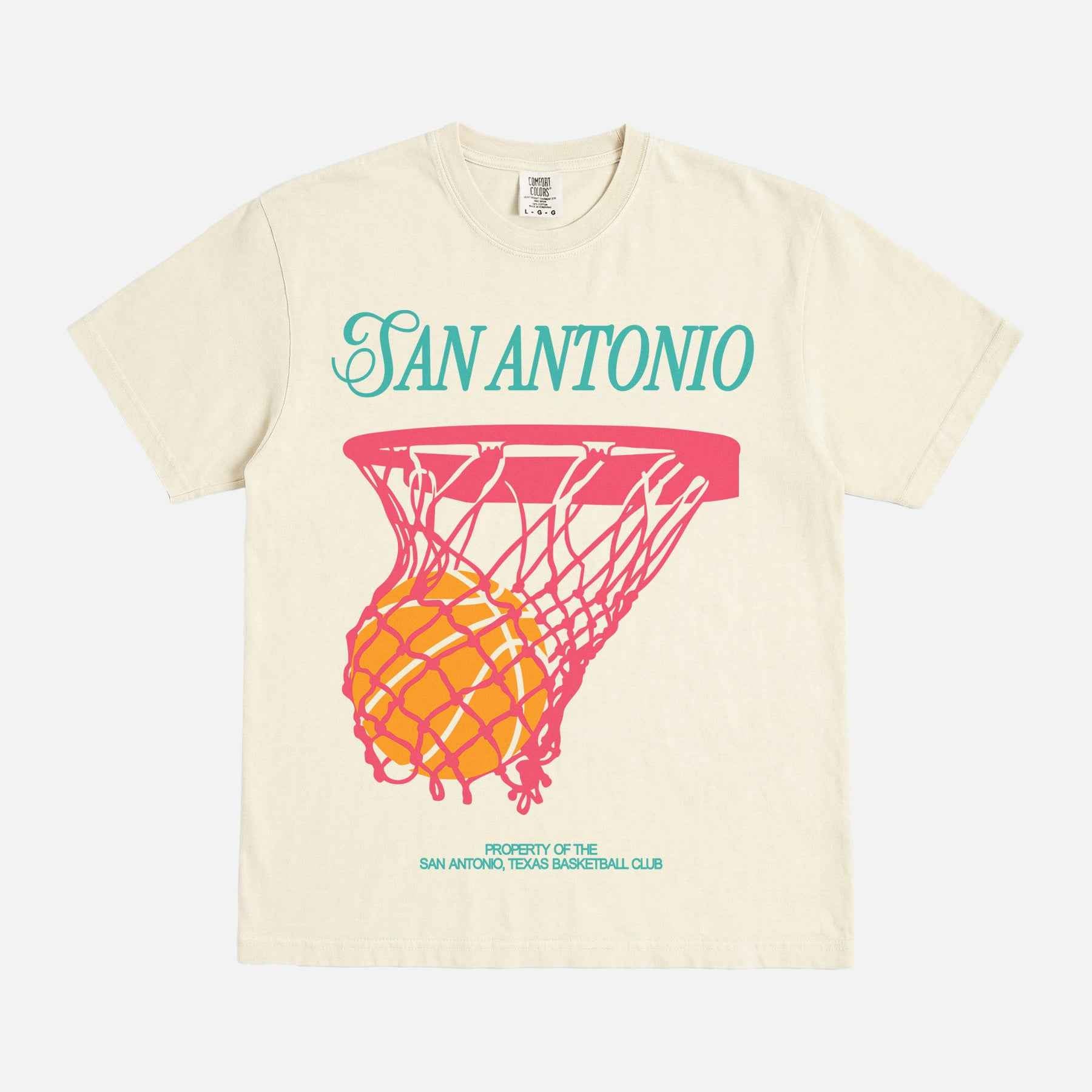 San Antonio Basketball Script Shirt