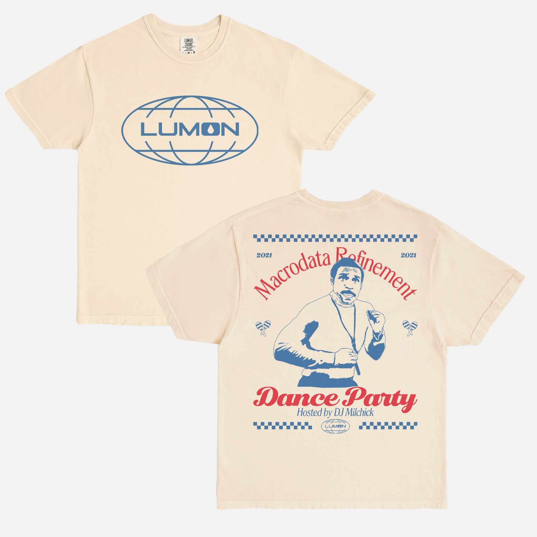 Funny Severance TV show graphic tee, Retro Lumon macrodata refinement dance party t-shirt for sale 