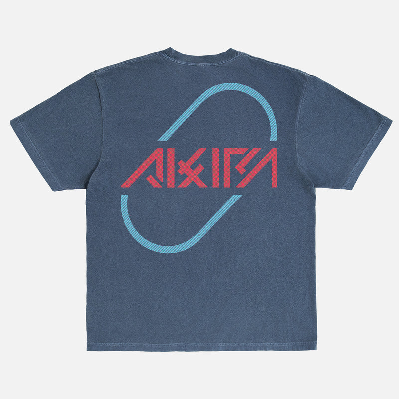 Retro Akira anime graphic tee shirt with front and back print