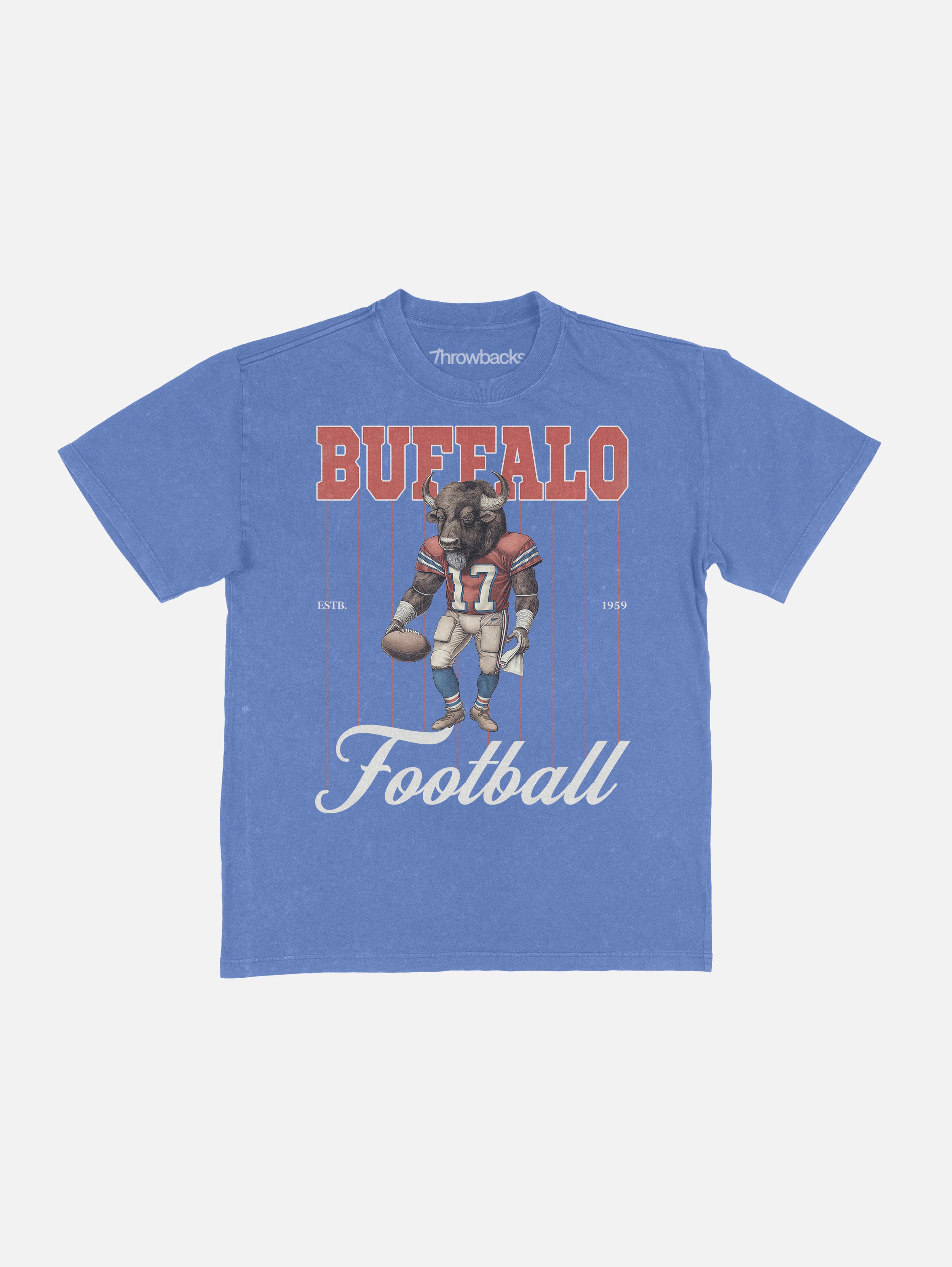 Buffalo Football Mascot Pinstripe Tee