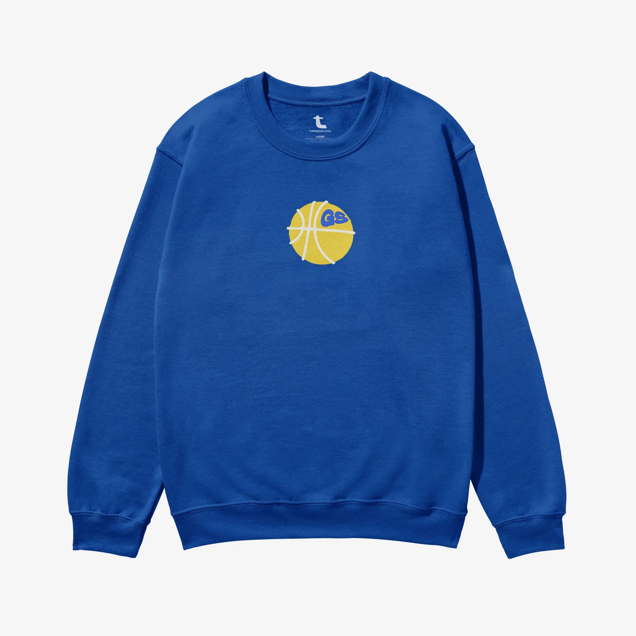 Blue heavyweight Golden State warriors basketball streetwear sweatshirt