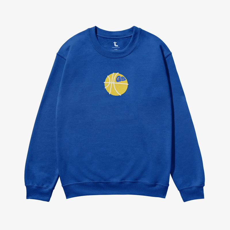 Blue heavyweight Golden State warriors basketball streetwear sweatshirt