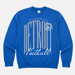 Premium 90s royal blue Detroit Lions NFL football cotton sweatshirt