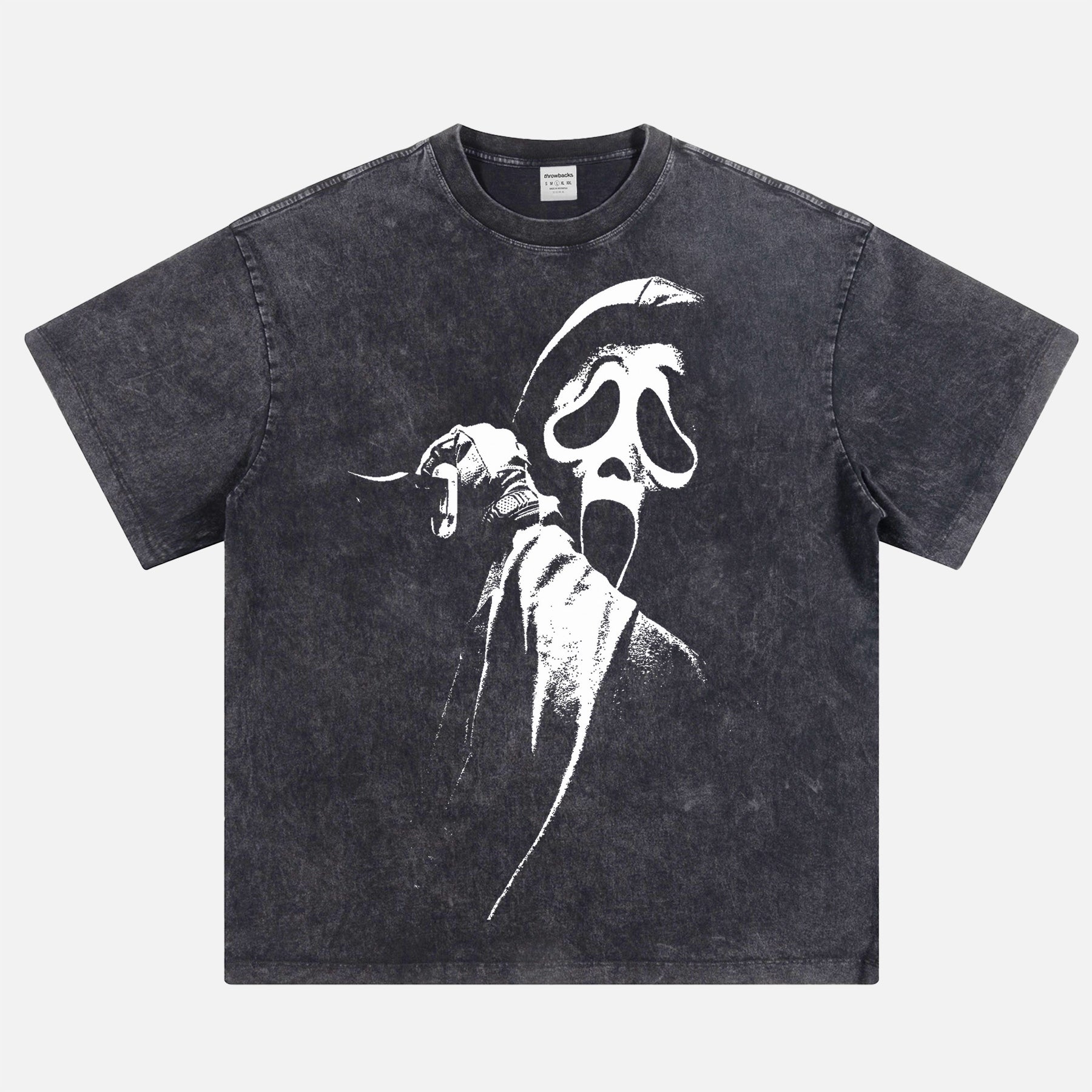 Original Scream 1996 graphic t-shirt, distressed heavyweight 90s horror movie streetwear graphic tee 