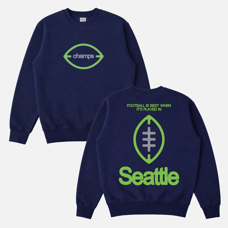 Cute Retro Seattle Seahawks 2026 Super Bowl Champions sweatshirt with front and back print for men and women