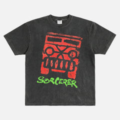 Cool sorcerer 1977 movie t-shirt, retro William Friedkin cult classic graphic tee washed black