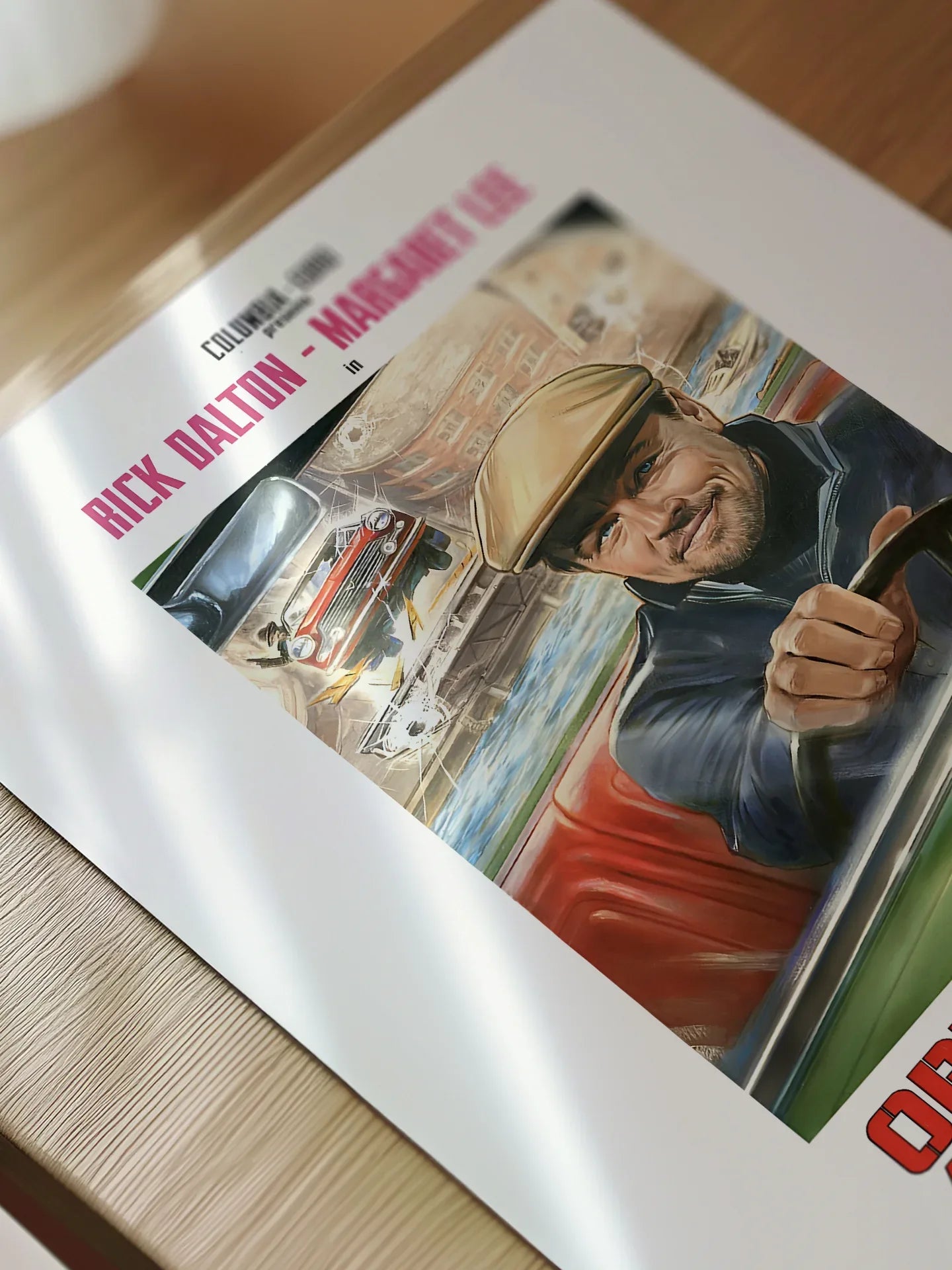 Once upon a Time in Hollywood Rick Dalton Operazione DYN-O-MITE Italian Movie Poster, framed or unframed, Quentin Tarantino film wall art print