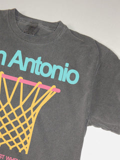 San Antonio Spurs Fiesta Colors faded black comfort colors t-shirt for men and women