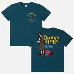 Retro The Big Lebowski moive t-shirt, funny The Dude's Rugs 90s comedy merch graphic tee for men and women